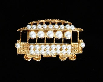 Trolley Embellishment with Pearls - Super Cute