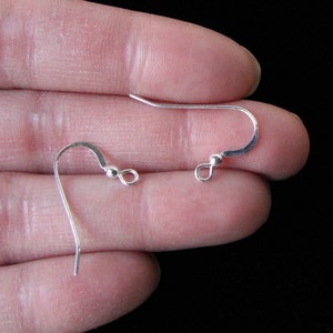 Sterling Silver French Hook Earwires 1 pair Priced Under Wholesale image 1