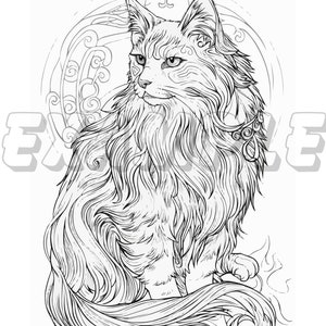 Cat Coloring Pages 50 Pages Printable Cute Kitten Coloring Pages for ...