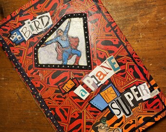 Upcycled Vintage Book Journal SuperDad