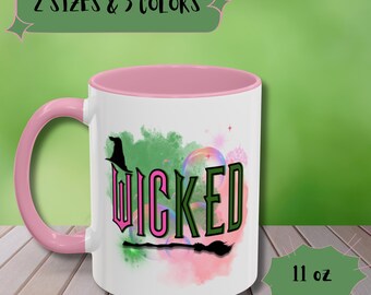 Wicked Broadway Musical Mug: Colorful Coffee Cup, Theater Gift