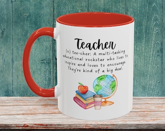Teacher Definition Coffee Mug - Teacher Appreciation Gift