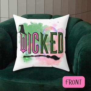 Coussin musical Wicked : coussin décoratif pour la maison Broadway