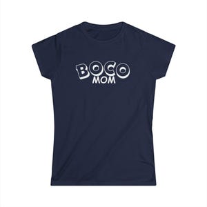 BOCO Mom Women's Softstyle Tee, Support Your Student Shirt, Proud Mama Shirt, School Spirit Tee, College Mom Shirt, Mom Pride Tshirt image 1