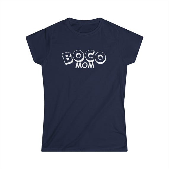 BOCO Mom Women's Softstyle Tee, Support Your Student Shirt, Proud Mama Shirt, School Spirit Tee, College Mom Shirt, Mom Pride Tshirt