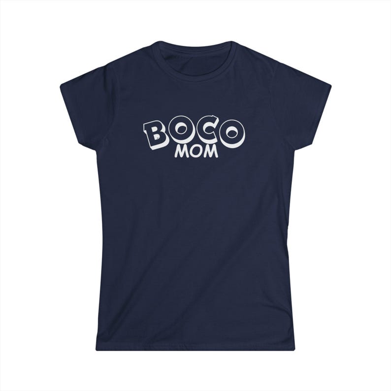 BOCO Mom Women's Softstyle Tee, Support Your Student Shirt, Proud Mama Shirt, School Spirit Tee, College Mom Shirt, Mom Pride Tshirt image 1