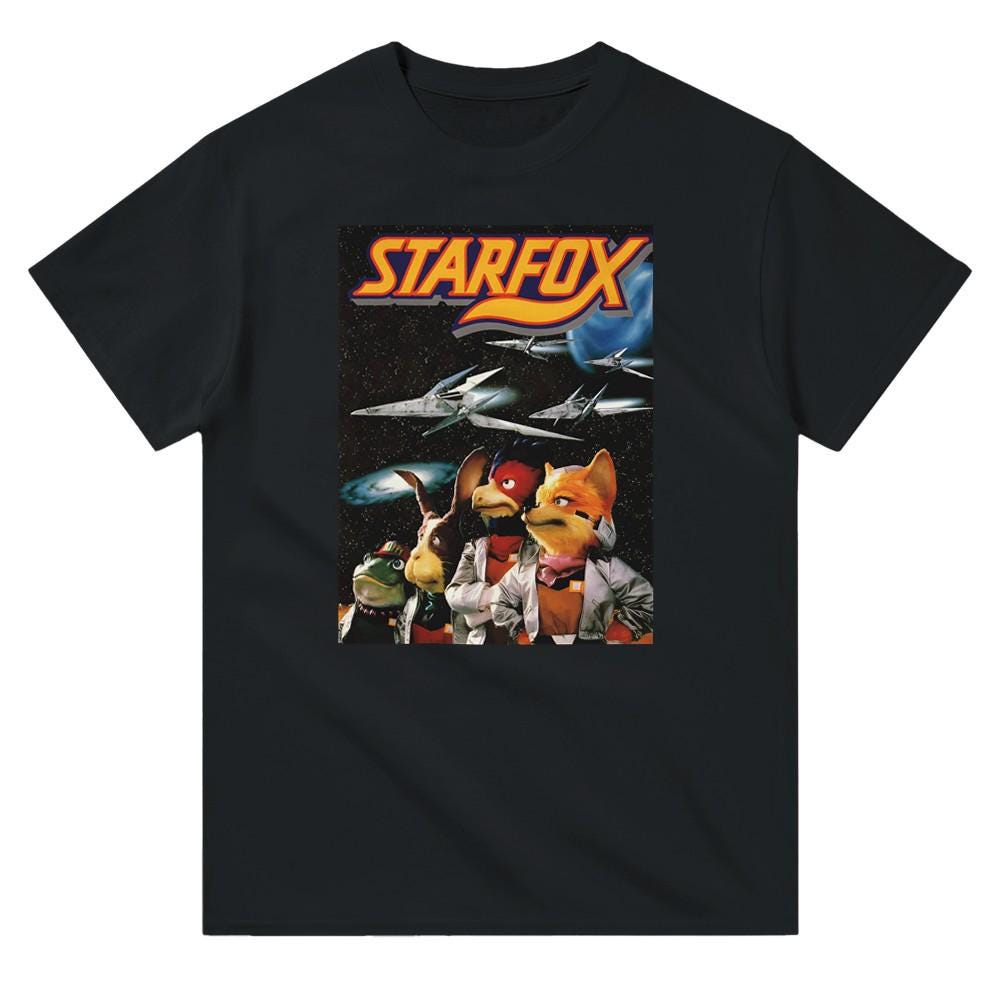 ⭐︎Nintendo 64 スターフォックス Tシャツ ⭐︎Nintendo 64 スターフォックス Tシャツ - メルカリ