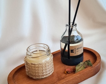 Handmade Relaxation Candle & Reed Diffuser Set, Aromatherapy Gift Set, Scented Candle and Room Diffuser, Handmade Home Decor Gift - 9 oz