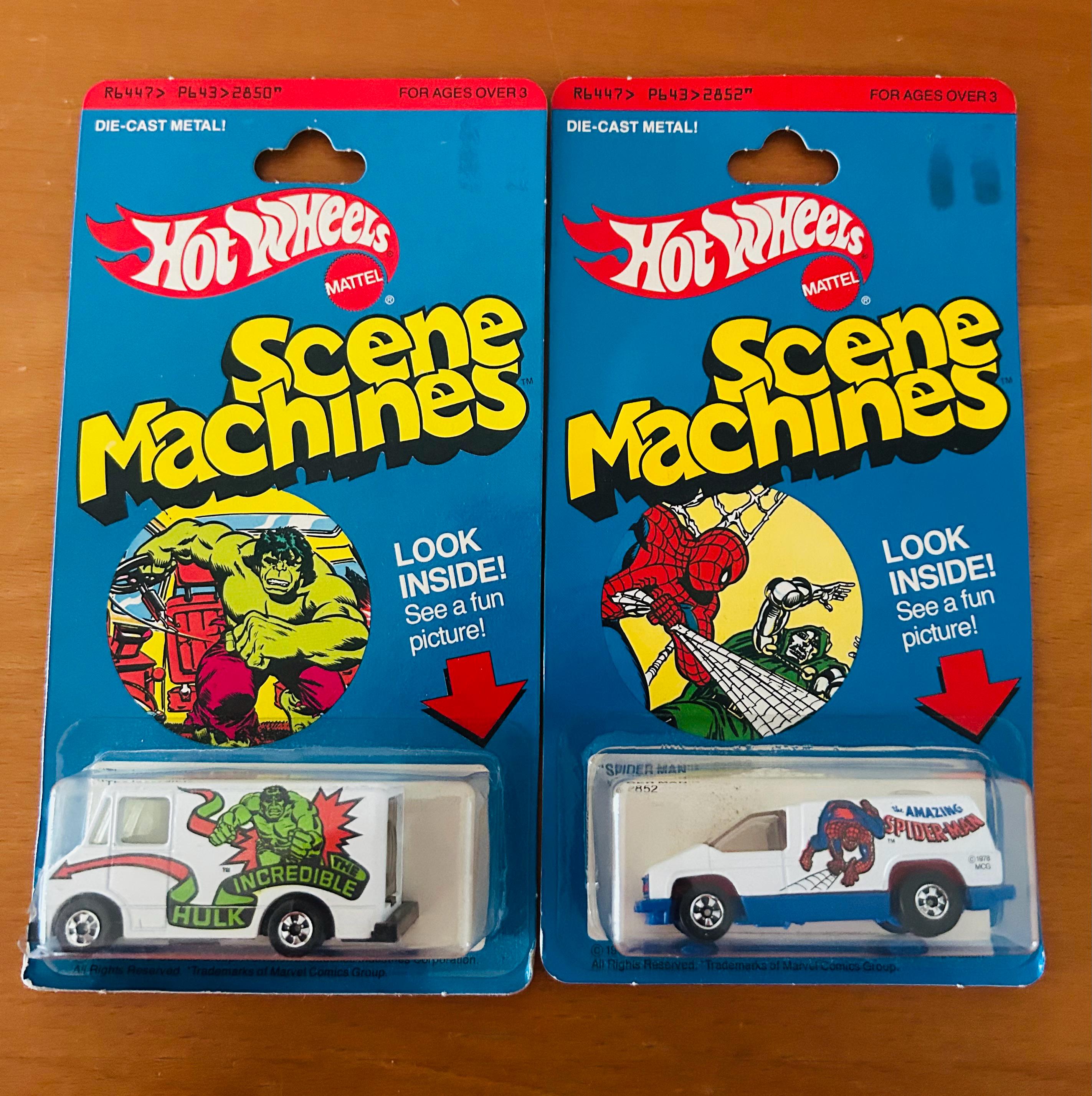 旧作アメステロール５本セット Hot Wheels Marvel Scene Machines Set of 2 – 1979 Incredible Hulk