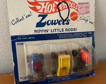1973 Hot Wheels Zowees 3-pack #9138 • Original Mattel Hong Kong