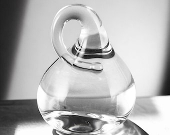 3 Handmade Clear Glass Chocolate Drops – Collectible Glass Chocolate Sculpture – Unique Gift for Chocolate Lovers – Realistic Candy Decor