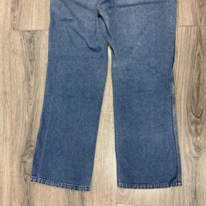 Vintage Wrangler USA Western High Rise Straight Leg Jeans 30x26 Blue Denim image 11