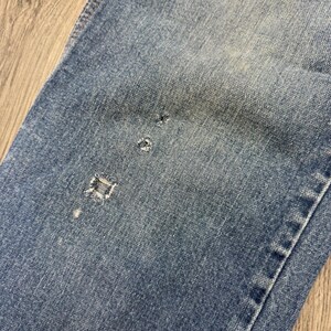 Vintage Wrangler USA Western High Rise Straight Leg Jeans 30x26 Blue Denim image 8