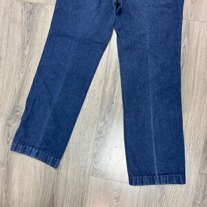 Vintage Wrangler Men's Straight Leg Jeans 29.5x28 Dark Wash USA Made Western image 8