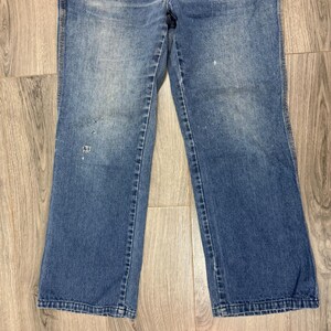 Vintage Wrangler USA Western High Rise Straight Leg Jeans 30x26 Blue Denim image 6