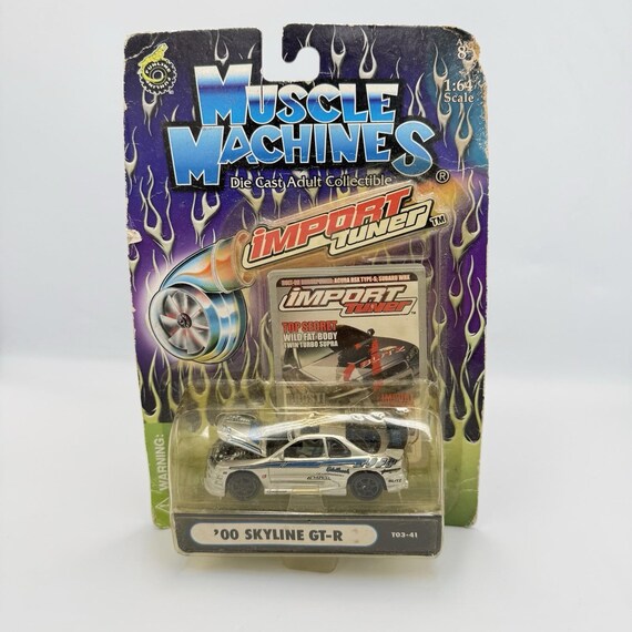 Muscle Machines Import Tuner 1/64 Scale T03-41 - 2000 Skyline GT-R
