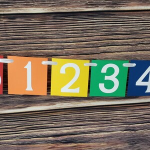 Rainbow photo banner 12 month - 1st first birthday picture banner - Happy Birthday - decorations decor colorful