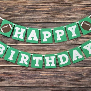 Football Birthday Decorations - First Year Down Banner - First Birthday - Football Decorations - Boy First Birthday Decor