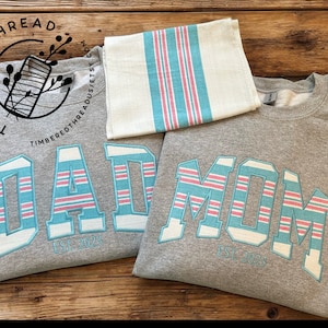 Cozy Custom Embroidered Hospital Blanket Keepsake Sweatshirt, Gift For Mom, Newborn Keepsake Crewneck, Made with baby/kids keepsake items