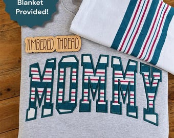 Réplica de la manta de recuerdo para bebé del hospital, sudadera de recuerdo, regalo para mamá, sudadera de recuerdo para recién nacido con cuello redondo, tela incluida.