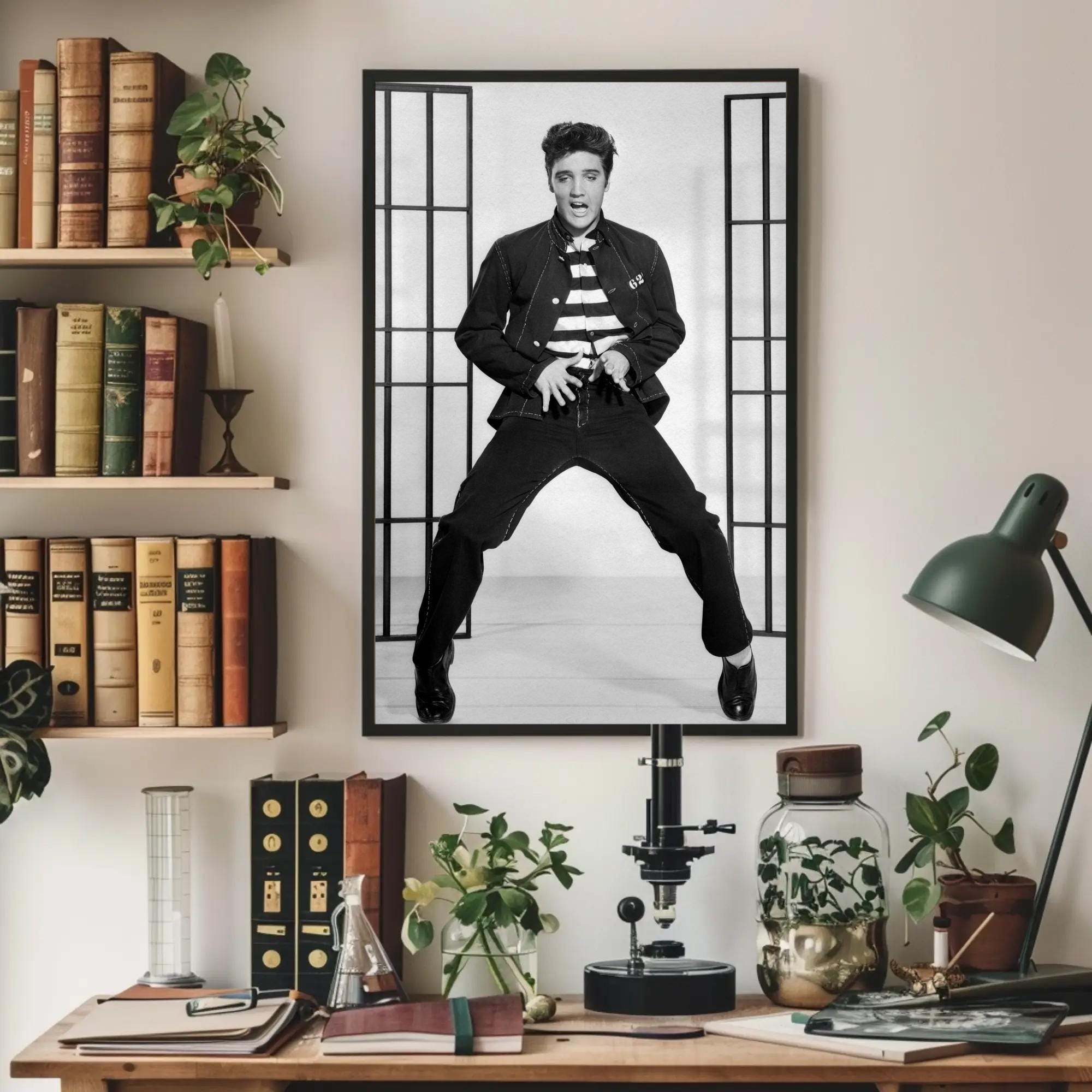 Elvis Presley Jailhouse Rock Poster: Vintage Music Art Print - Etsy