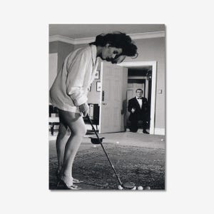 Sean Connery photo CANVAS wall art prints, 007 James Bond Dr No Eunice Gayson Black and White Vintage Photography Home Décor Premium Quality