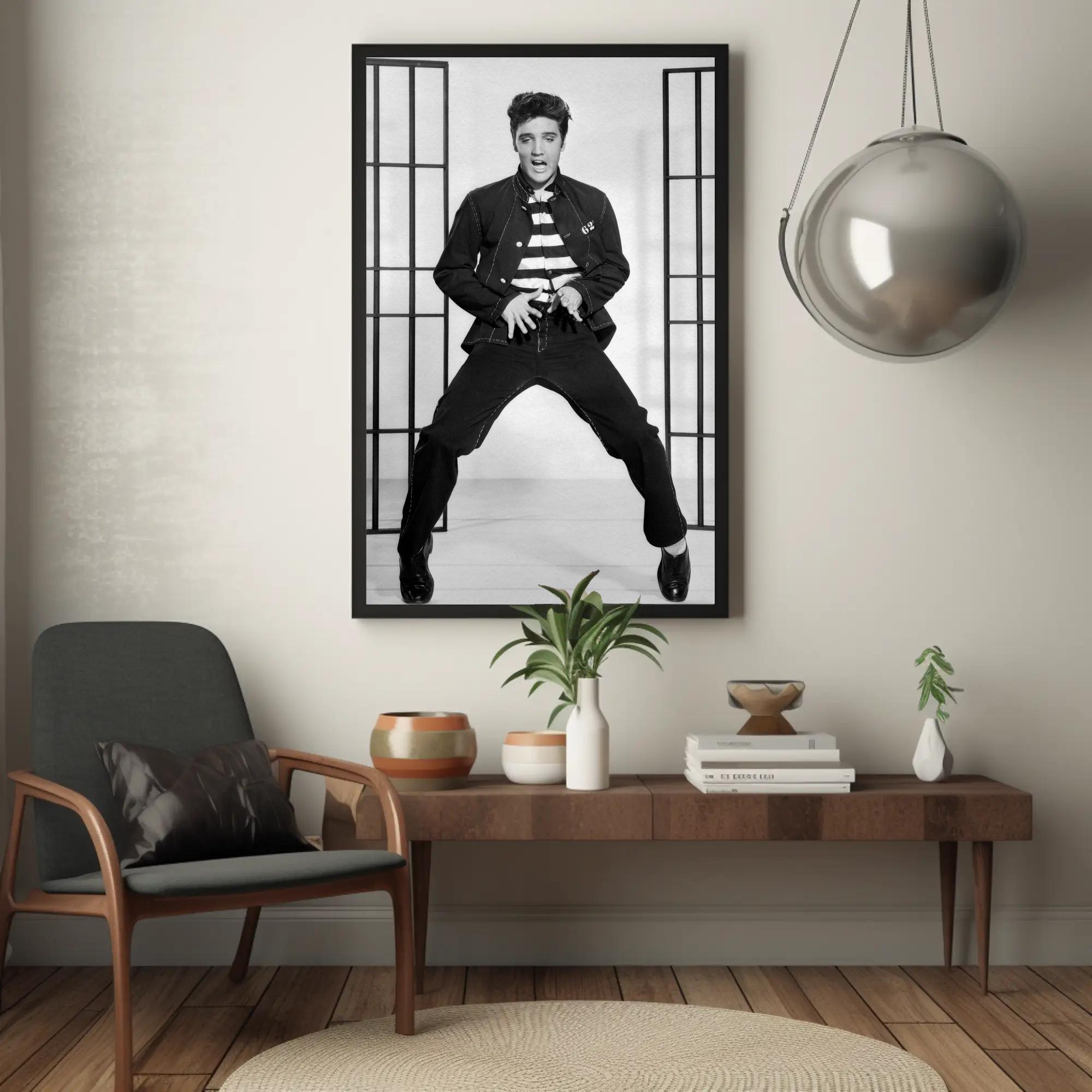 Elvis Presley Jailhouse Rock Poster: Vintage Music Art Print - Etsy