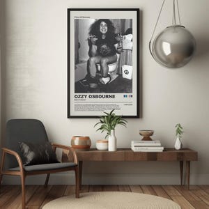 Rock n Roll Music Funny bathroom Poster Print, Toilet Photography black and white, prince of darkness Vintage Wall Art, Music Fan Gift image 7