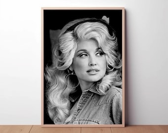 DIGITAL DOWNLOAD, Parton Print American Celebrity country music singer Timeless Vintage Iconic photography Fashion wall art Home Décor