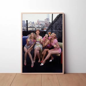 Inspired Sex in the City Movie Poster, Art Collectibles Wall Art, Retro Vintage Fashion Picture Photography Home Décor Premium Quality