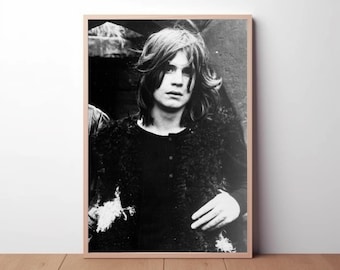 Rock n Roll Music Poster Print Black and White Photography, Vintage Wall Art