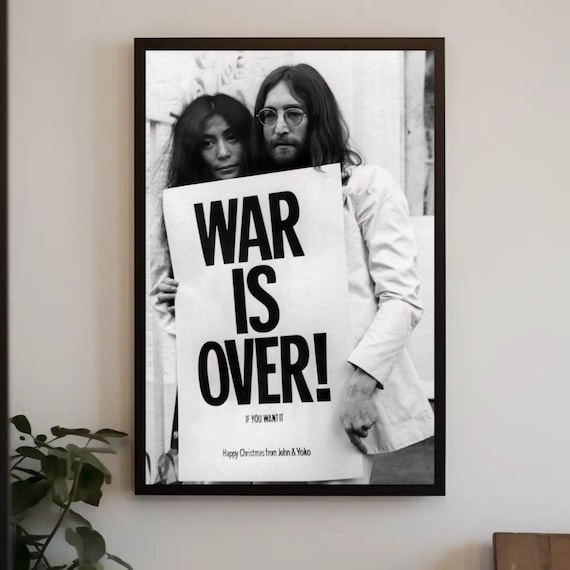 War is Over Poster: John Lennon & Yoko Ono Vintage Photography - Etsy