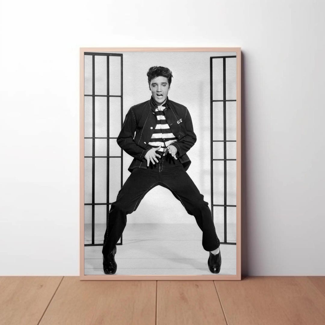 Elvis Presley Jailhouse Rock Poster: Vintage Music Art Print - Etsy