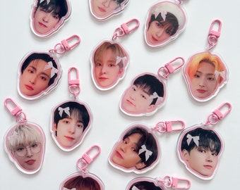 Ateez Acryl Schräg Schlüsselanhänger Zubehör niedlichen Bogen