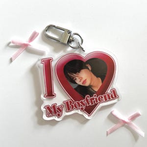 T.W.S Acrylic Heart Keychain Cute