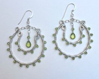 Peridot earrings (large)