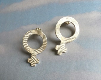 Female symbol earrings