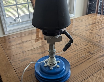 Scrap Metal Weld Art Lamp