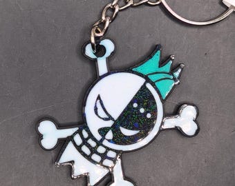 Hologram Cyborg Franky Straw Hats Pirates Keychain 3d Printed Accessory