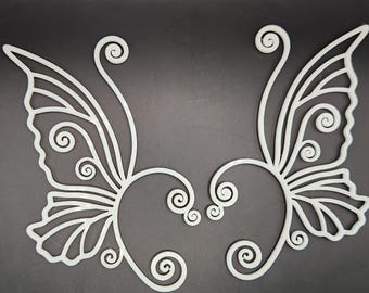 Holographisch No Piercing Fairy Schmetterling Ohr wickeln Manschetten | 3D Gedruckter Schmuck