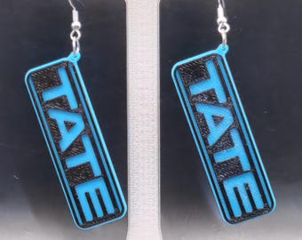 Tate McRae Hologram Earrings |  3D Printed Accessory