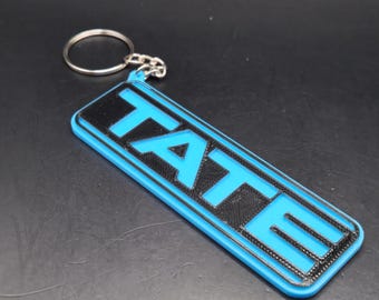 Tate McRae Logo Keychain | 3D Printed Accessory