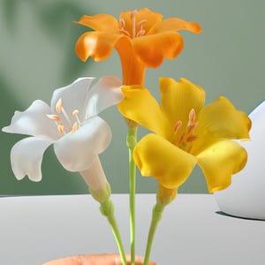 Puakenikeni Clay Flowers Bouquet - Artificial Flowers -