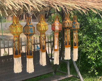 Set of 4 Thai Hanging Lantern
