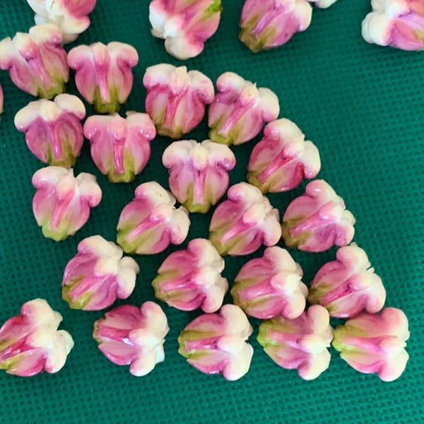 Crown Flower Clay Beads, Pua Kalaunu, Hawaiian style Lei Making Supplies