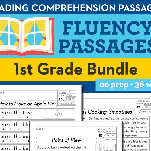 1st Grade Math and Reading Homework Worksheets Educational - Etsy