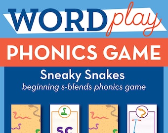 Sneaky Snakes Phonics Game - S-Blends Printable (Digital Download)
