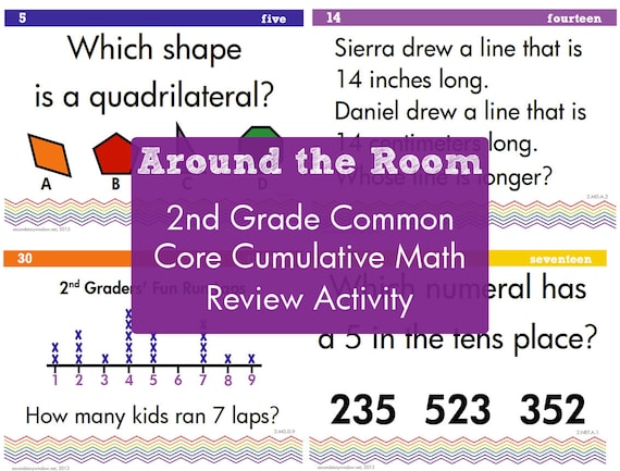 Cumulative Common Core Math Review For 2nd Grade Etsy Cumulative Common Core Math Review For 2nd Grade Etsy