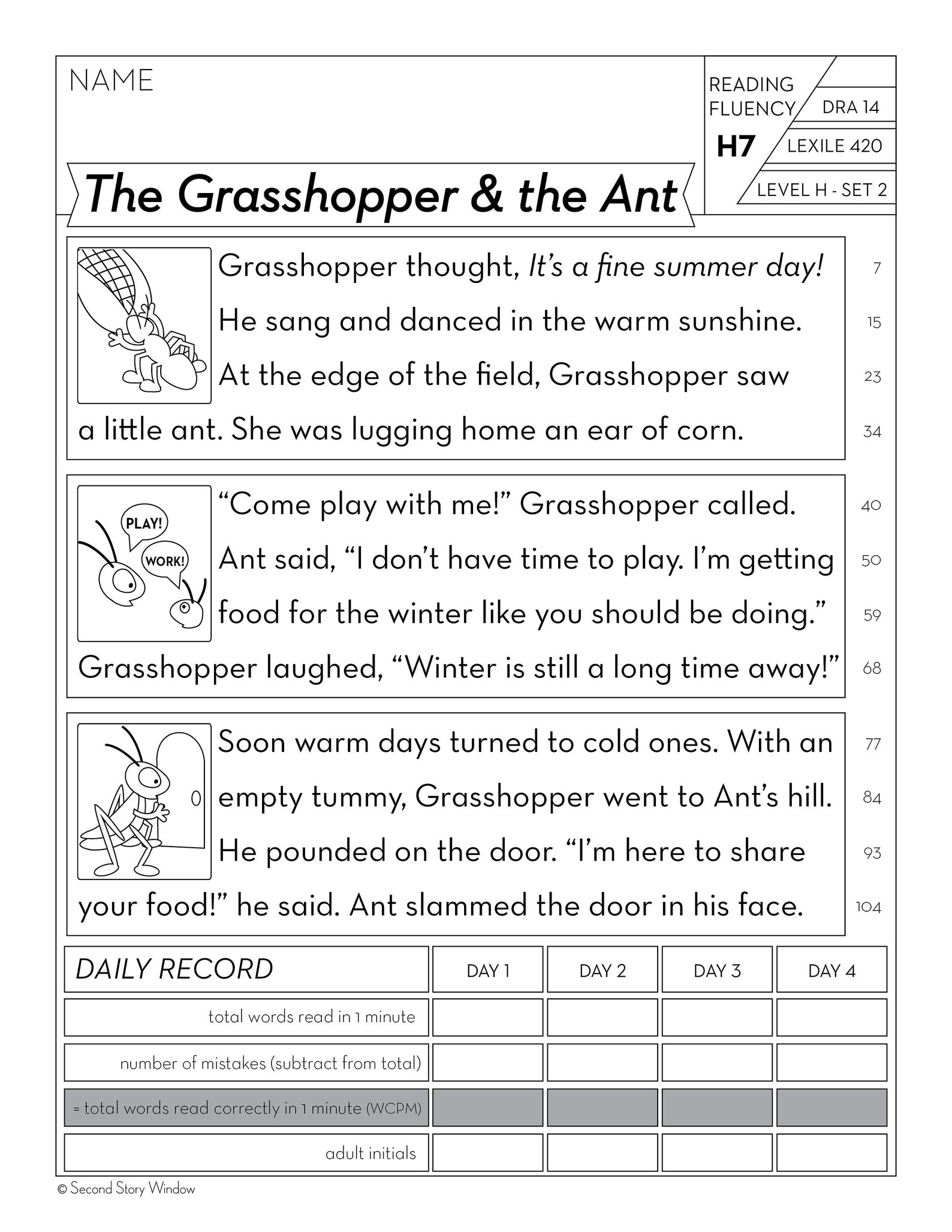 2nd Grade Printable Fluency and Reading Comprehension Passages | Etsy
