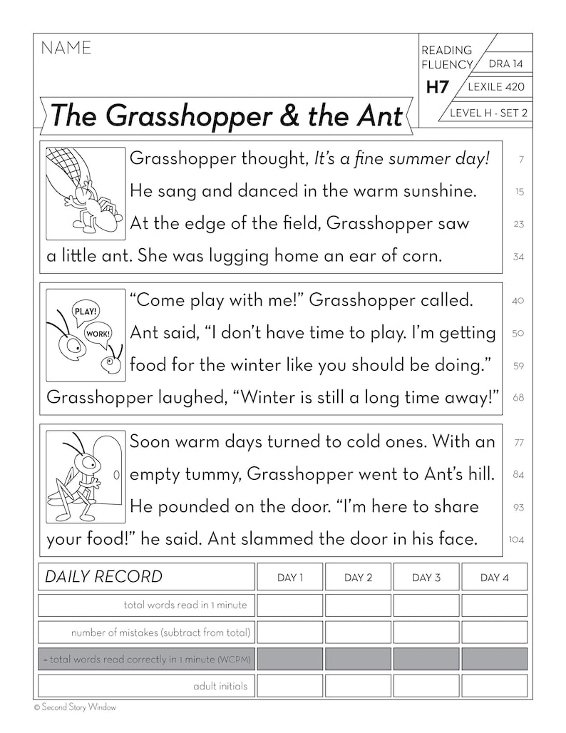 2nd-grade-printable-fluency-and-reading-comprehension-passages-etsy-uk